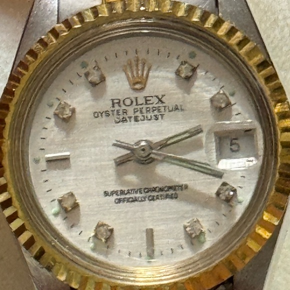 Rolex White Diamond Dial Datejust Lady Watch - Picture 6 of 6